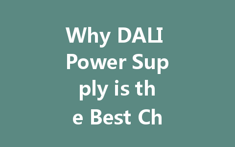 Why DALI Power Supply is the Best Choice for Modern Lighting Solutions