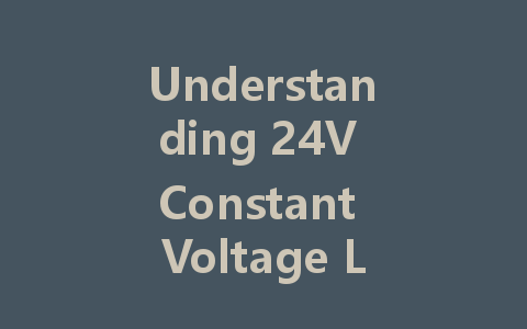 Understanding 24V Constant Voltage LED Drivers: Principles, Choices, and Benefits