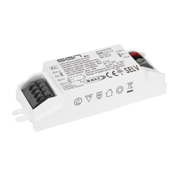 Constant Current Dimmable Driver DALI NFC  15w 100-700ma - Imagen 3