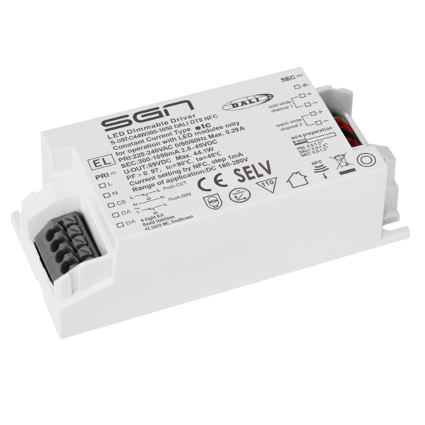 Constant Current Dimmable Driver DALI DT8 NFC 44w 300-1050 - Imagen 2