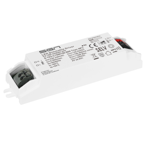 Constant Current Dimmable Driver TRIAC NFC 15w 150-600ma