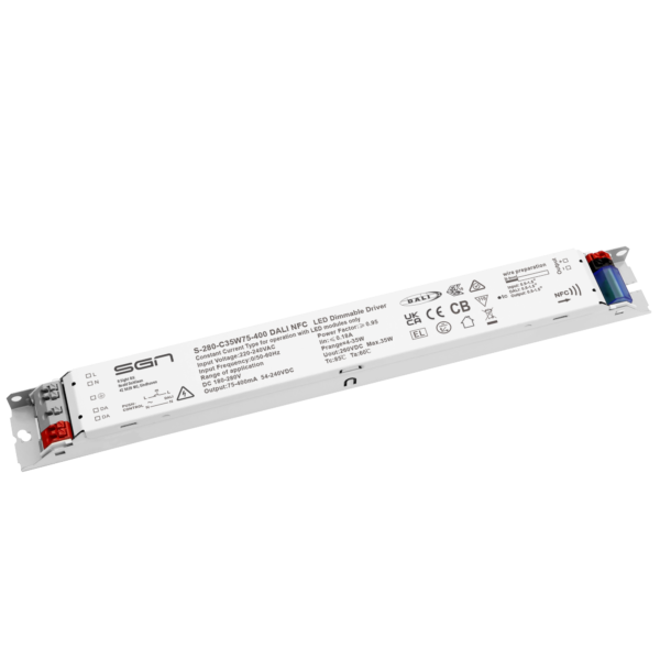 Linear Driver 35w75-400ma DALI NFC